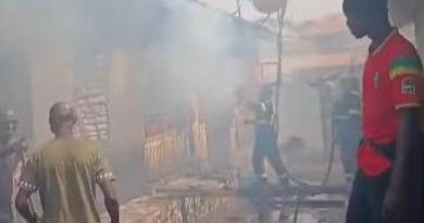 Kagbelen : violent incendie à Grand Moulin, d’importants dégâts matériels