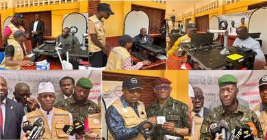 Guinée : Top départ du recensement biométrique à Conakry donné à Kaloum par le général Amara Camara Guinée : Top départ du recensement biométrique à Conakry donné à Kaloum par le général Amara Camara