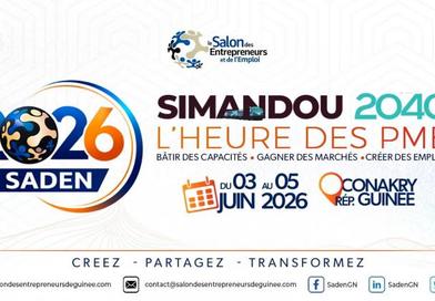 Guinée : le SADEN 2026 veut transformer l’emploi et l’entrepreneuriat du 3 au 5 juin à Conakry...