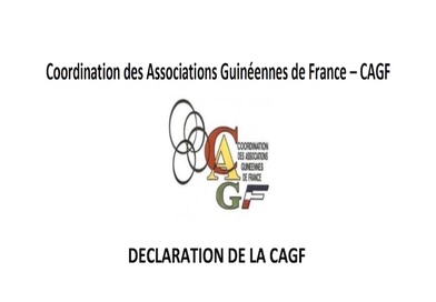 La Coordination des Associations Guinéennes de France (CAGF) prend acte de la prise effective du pouvoir par le CNRD...