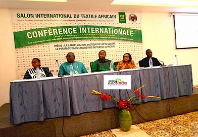 9ème édition du Salon international du textile africain à Conakry : La Conférence porte son thème sur «La labellisation vecteur de lutte contre le piratage dans l'industrie du textile africain»...