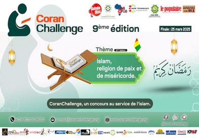 Guinée : Lancement de la 9ème édition du concours Coran Challenge, une édition axée sur la paix et la miséricorde d’Allah....