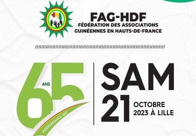 FAG HDF : L'an 65 de l'indépendance de la Guinée à Lille le 21 octobre (Communiqué)...