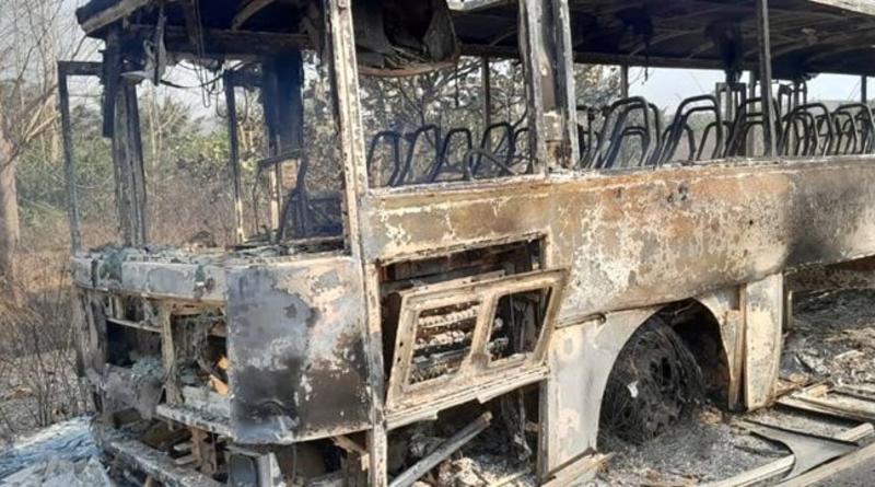 Dubréka : un bus d’étudiants de l’université Koffi Annan ravagé par les flammes, les 61