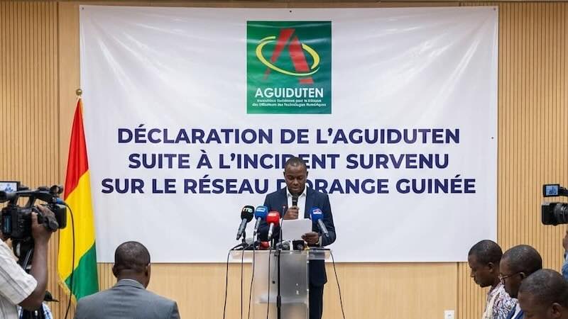 DÉCLARATION DE L’AGUIDUTEN RELATIVE À L’INCIDENT SURVENU SUR LE RÉSEAU ORANGE GUINÉE.