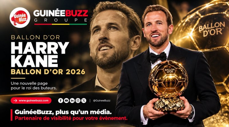 Ballon d’Or 2026 : Harry Kane au sommet du football mondial, mettant fin à 25 ans de disette anglaise Ballon d’Or 2026 : Harry Kane au sommet du football mondial, mettant fin à 25 ans de disette anglaise