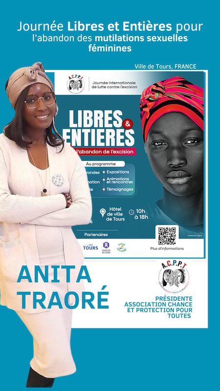 Anita Traoré, Présidente de l’Association Chance et Protection Pour Toutes (ACPPT)