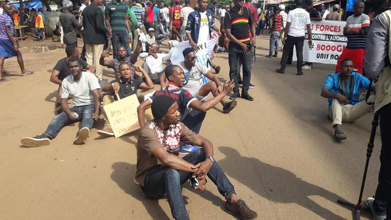 Arrestation de Mamadou Thug et certains manifestants des Forces Sociales de Guinée