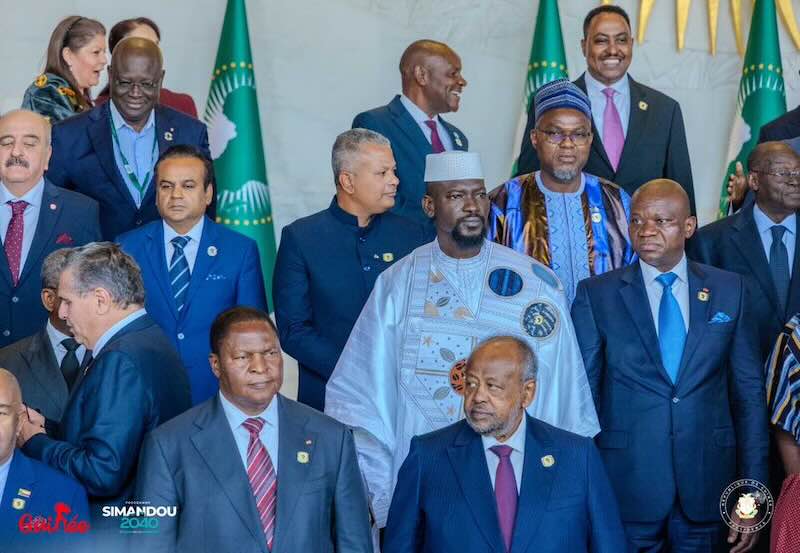 Président Mamadi DOUMBOUYA a pris part à la cérémonie d’ouverture UA