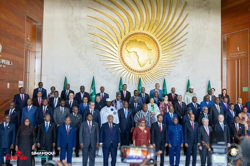 Président Mamadi DOUMBOUYA a pris part à la cérémonie d’ouverture UA
