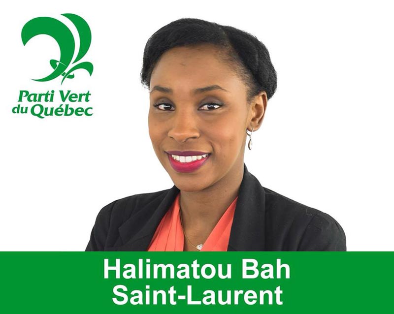 Halimatou Bah, parti vert du Quebec