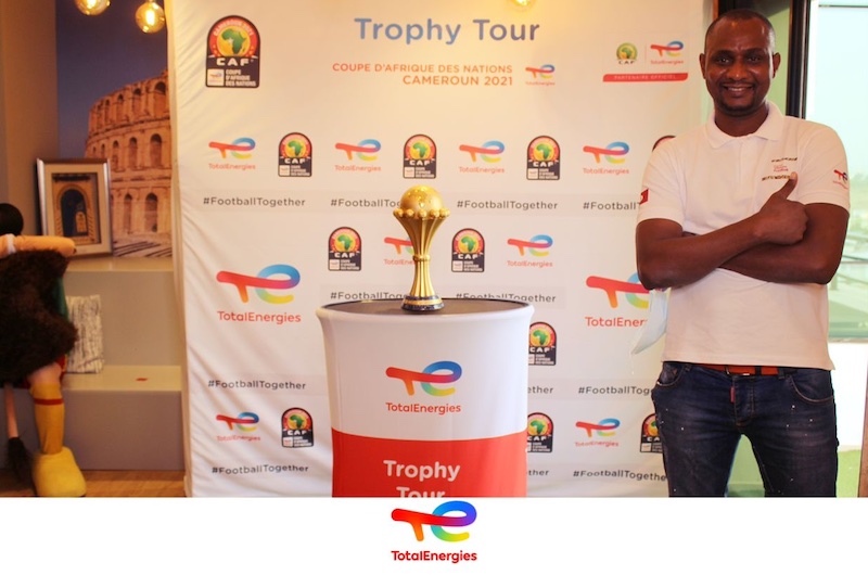 Sega Diallo avec le Trophy-Tour by Total Energy